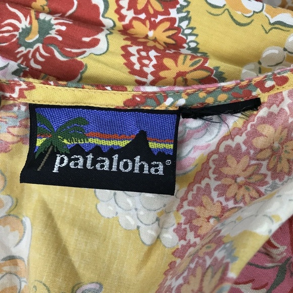 Patagonia Pataloha Yellow Lei Hawaii Summer Dress - Picture 6 of 6